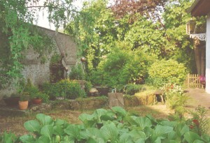 FlachsHauS: im Garten der Villa